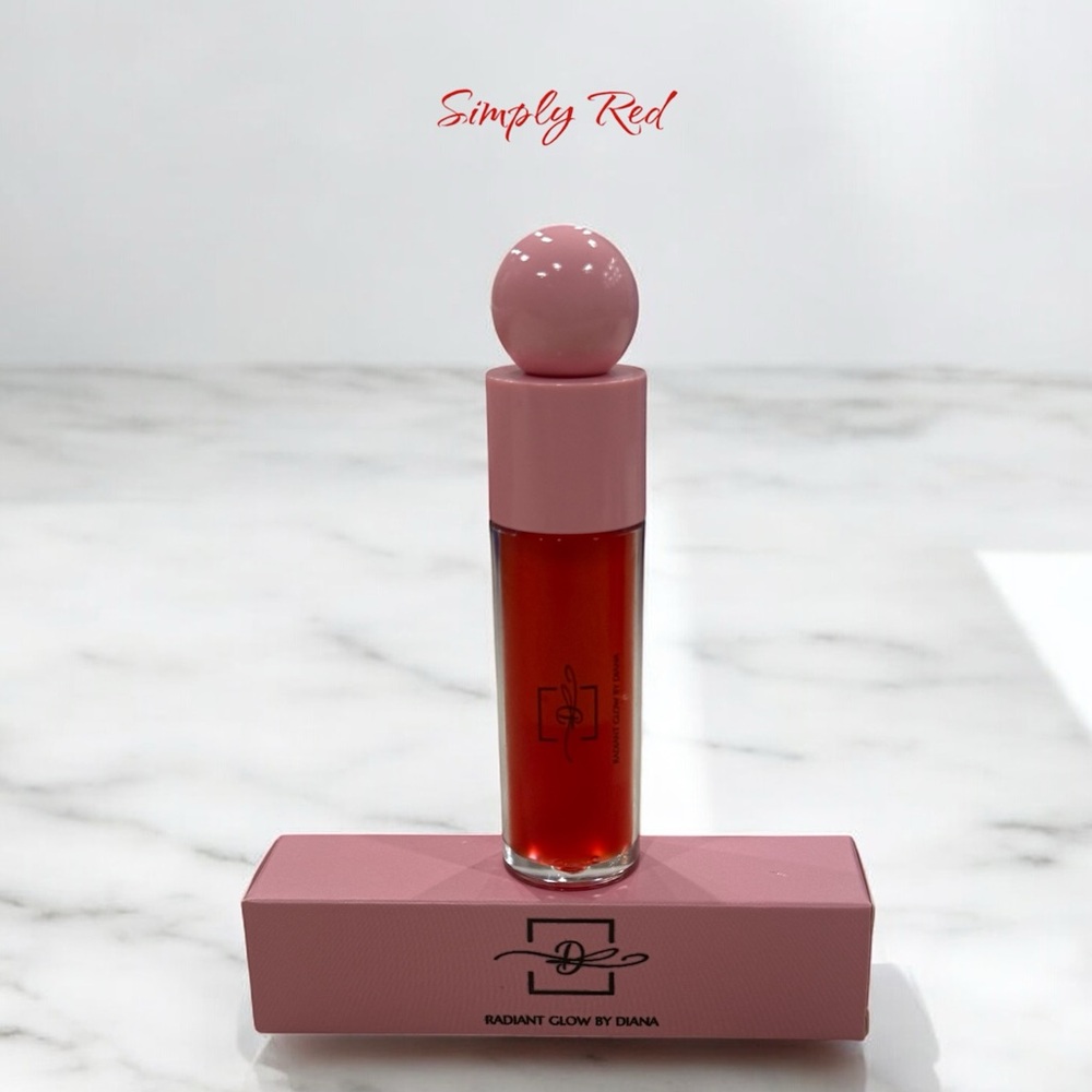 “Simply Red” Lip Gloss— Radiant Glow by Diana